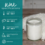 Soy Wax Beads for Candle Making | 25lb Soy Candle Wax Pastilles | Smooth Blend for High Load Fragrance Formulation |Candle Making Supplies Direct Candle Supply