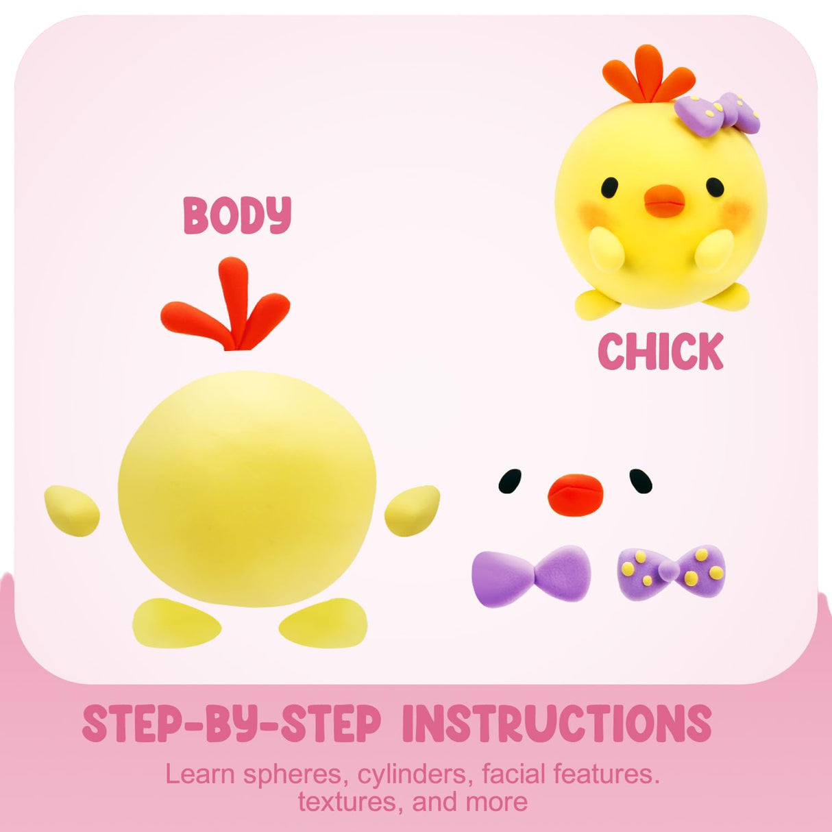 LOUFOR Air Dry Clay Kits - Modeling Clay for Kids, Ultra Light & Soft, Safe & Non-Toxic, DIY Airdryclay Kit with Sculpting Tools and Tutorials, Creatible Art Crafts Toys Gifts for Boys Girls LOUFOR