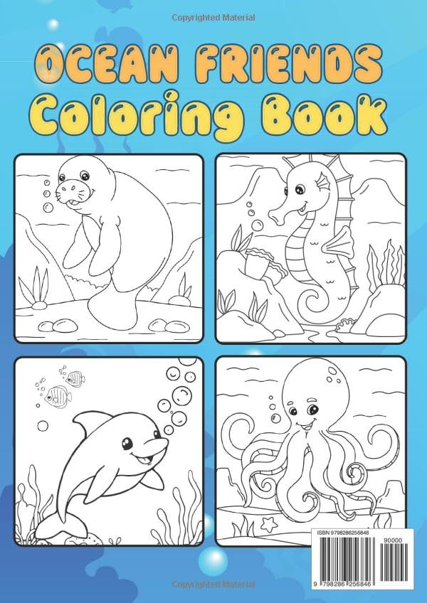 Ocean Friends Coloring Book – Dive into a World of Fun! WoodArtSupply