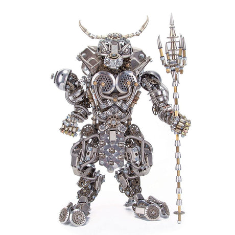 LOCHE 3D Metal Puzzle Model Kits, 3D Metal Steampunk Mechanical Bull-Headed Man 3D Jigsaw Puzzle, 2500+ Pieces 3D Laser Puzzle DIY Assembly 3D Metal Model for Adults LOCHE