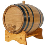 1 Gallon Oak Aging Barrel (5 Liter) with Stand, Bung and Spigot - Wooden Mini Whiskey Barrel - Charred Oak Barrels for Aging Whiskey, Bourbon, Cocktails, Rum, Tequila, Mead Wine THOUSAND OAKS BARREL
