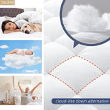 Taupiri King Quilted Mattress Pad Cover with Deep Pocket (8"-21"), Cooling Soft Pillowtop Mattress Cover, Down Alternative Mattress Protector Topper, White Taupiri