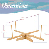 JubileeYarn Amish Style Bamboo Yarn Winder Swift - 1 Swift BambooMN