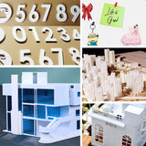 BENECREAT 8Pcs Mounting Board, 3mm Thick Self Adhesive Foam Stamp Poster Board for Cross Stitch Picture Embroidery Office and Art Projects Display, 15x9.8inch BENECREAT