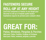 Cocoa Outdoor Bamboo Roller Shades for Patio Privacy - 48" W x 72" L Radiance