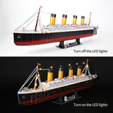 CubicFun Titanic 3D LED Puzzles for Adults 88 CM 266 Pieces,Titanic Toys for Adults Teens, Home Decor Birthday Gifts Adults Easter Gifts Teacher Gifts CubicFun