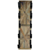 Autumn Alley Rustic Farmhouse Towel Rack for Rolled Towels – Stunning Barn Wood Farmhouse Bathroom Decor for Wall – Expertly Inlaid Wood with Matte Black Bar for Western Bathroom Decor Autumn Alley