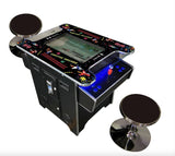 Top Us Video Arcades Full Size Commercial Grade Cocktail Arcade Machine 2 Player retro 412 Games 22" LCD Screen Tempered Glass 2 Stools Included 5 year Warranty Black TOP US VIDEO ARCADES