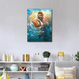 TISHIRON Diamond Painting Kits Jesus Diamond Painting Kits for Adults Full Drill Christ Religion Diamond Art Diamond Painting Kits for Kids Blue Ocean Bible Diamond Painting Kit, 12x16 Inches TISHIRON