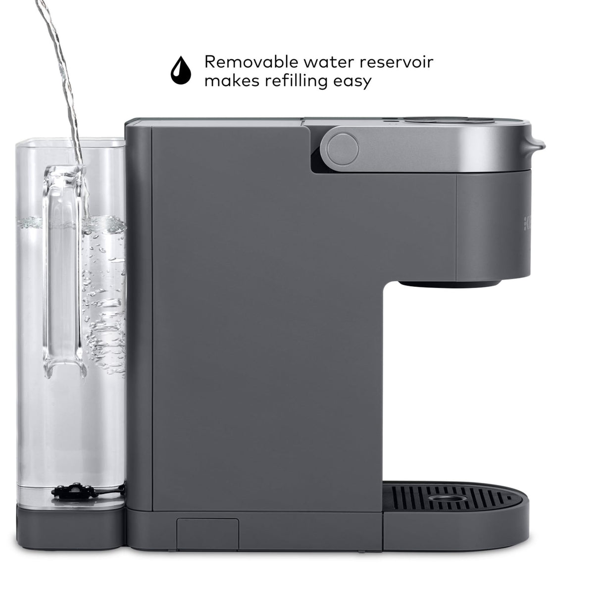 Keurig K-Supreme Single Serve K-Cup Pod Coffee Maker, MultiStream Technology, 4 Brew Sizes, 66oz Dual-Position Removable Reservoir, Gray Keurig