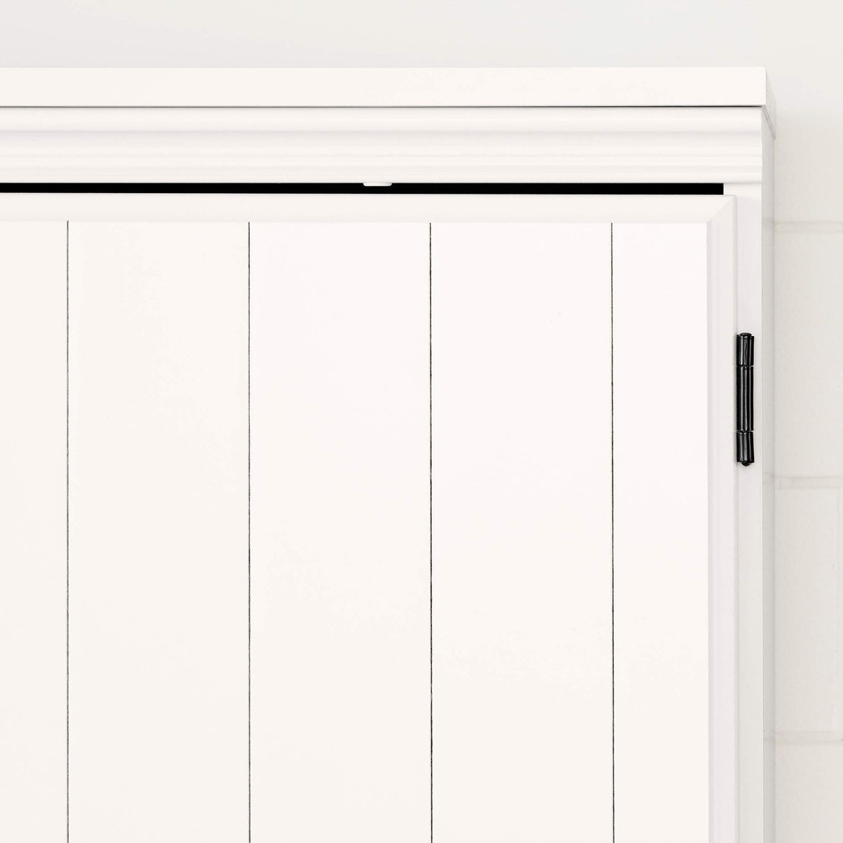 South Shore Farnel 2-Door Storage Cabinet-Pure White, Tall with 4 South Shore