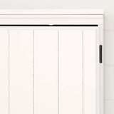 South Shore Farnel 2-Door Storage Cabinet-Pure White, Tall with 4 South Shore