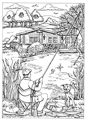 Creative Haven Summer Scenes Coloring Book (Adult Coloring Books: Seasons) Dover Publications
