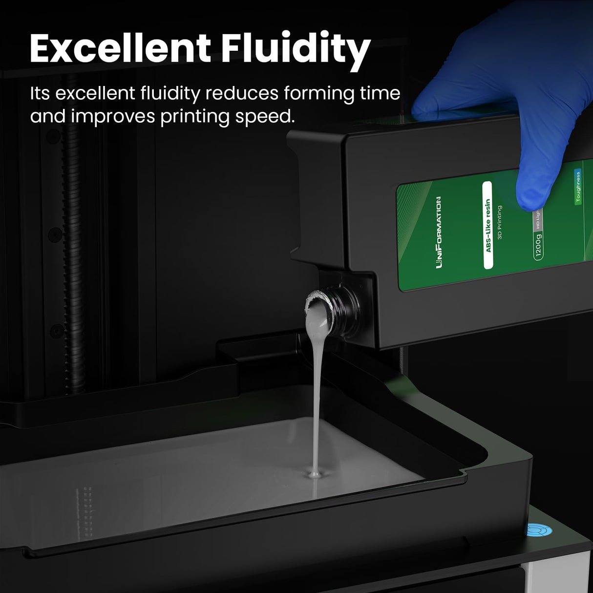 Boxed HD ABS-Like Resin Hard Tough 3D Printer Resin Photopolymer UV Curing 3D Resin Liquid with High Precision Suit for GK3 Ultra SLA/LCD/DLP Printing Functional Mechanical Print HD Light Gray 3.6KG Uniformation