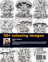 Calming Fairy Homes Adult Coloring Book WoodArtSupply