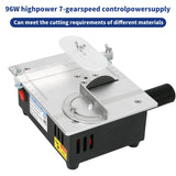 DEWIN Mini Table Saw for Crafts S3 Portable Precision Table Saw,96W mini Desktop Electric Saw 7 Speed Adjustable,DIY Model Crafts Cutting Tool for Wood Plastic Acrylic Cutting DEWIN