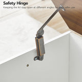 HOOBRO Storage Bench, 39.3" Retro Wooden Storage Chest, Wooden Storage Trunk, Toy Chest with Lift Top, Multifunctional Entryway Organizer, for Entryway, Living Room, White and Walnut WH141CW01 HOOBRO