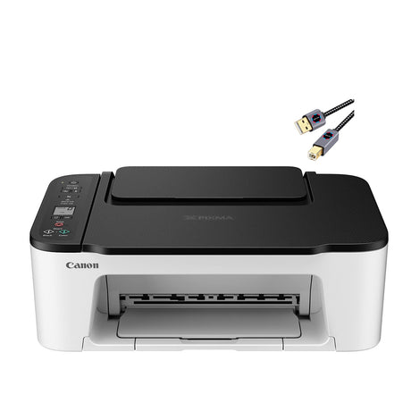 Canon PIXMA 3522 Series All-in-One Color Inkjet Printer I Print Copy Scan I Mobile Printing I Wireless I 1.5" Segment LCD I 50 Sheets Paper Tray I 4800 x 1200 dpi, Printer Cable Canon