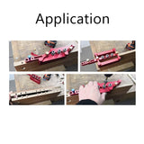 ANPTGHT Self Centering Doweling Jig Woodworking Joinery Hole Drill Guide with 1/4 5/16 3/8 Inch Positioner Locator Tool Red Wave Hardware Precise Punch Drilling Jig Kit ANPTGHT