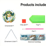 AIBOERL Diamond Art Hanging Kit for Adult,Special Shaped Rhinestone,DIY Acrylic 5D Diamond Art Painting Window Pendants Home Garden Wall Hanging Kits Hanging Ornament,Double Sided. (Turtles) AIBOERL