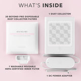 Kiara Sky Beyond Pro Dust Collector, Super Suction Vacuum Technology, Advanced Double Filtration System, High Speed Brushless Motor for Acrylic Nails Kiara Sky