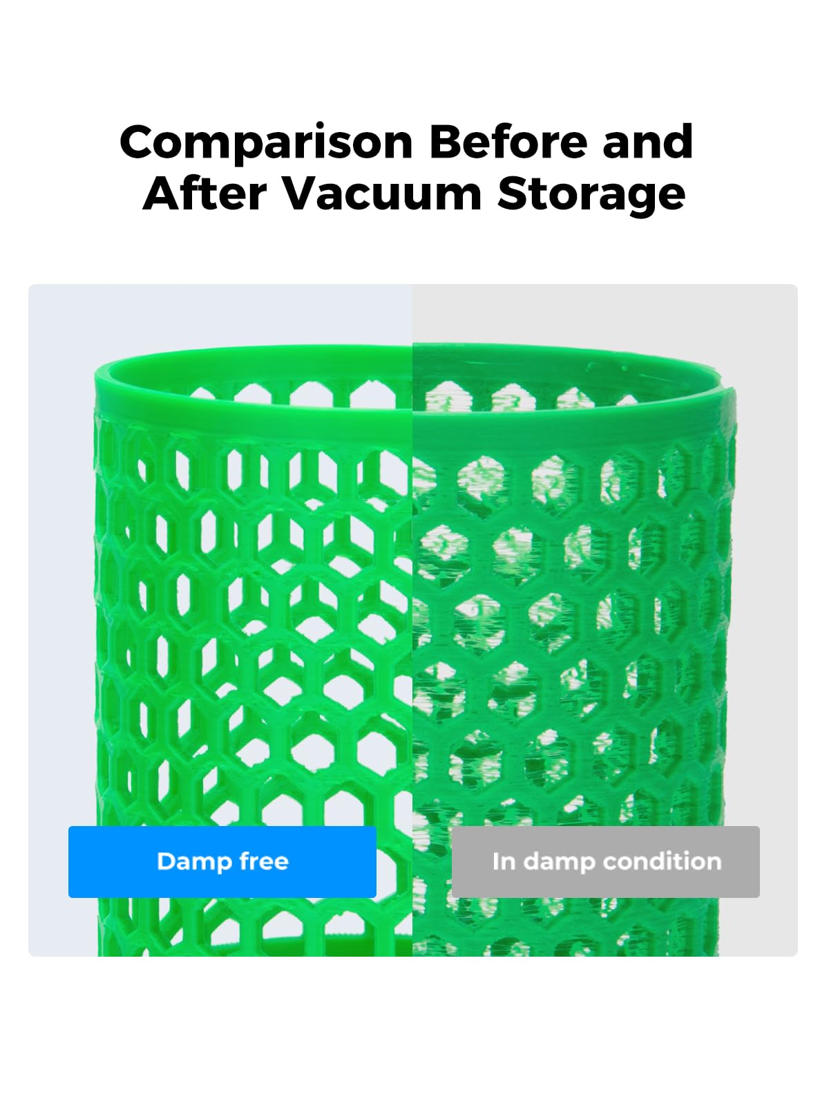 Creality Filament Vacuum Storage Kit, Premium Cleaning Drying Sealed 8 Storage Bags with Automatic Pump/Desiccants, 3D Filament Dryer for 3D Printer Filament(15.75x15.75 inch for 1kg Spool) Creality