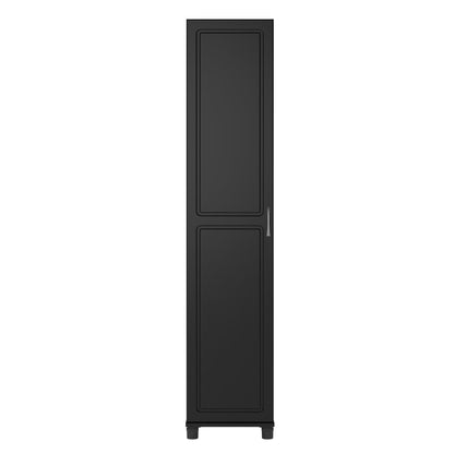 SystemBuild Evolution Kendall 16" Utility Storage Cabinet, Black - WoodArtSupply