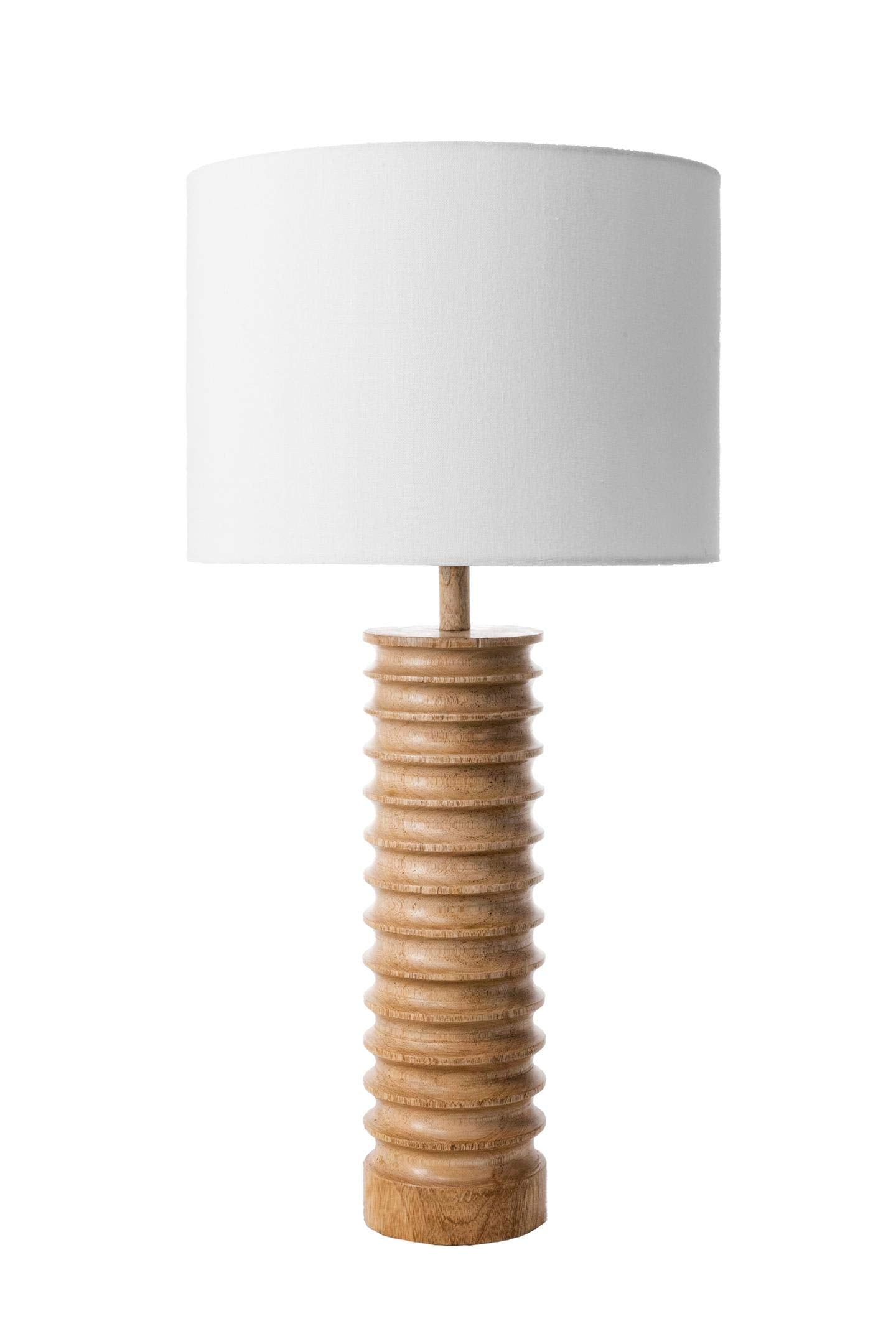 nuLOOM Canton 25" Wood Table Lamp - WoodArtSupply