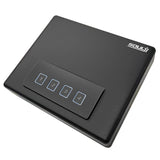 SOULYI Portable Digital Gun Safe For Pistols With Password And Key Access, Pistol Safe With Muting Mode For Truck, Nightstand, Drawer, Cabinet, Bookshelf And Car Travel SOULYI