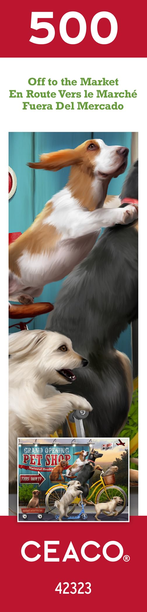 Ceaco - Off to The Market - 500 Piece Jigsaw Puzzle Ceaco