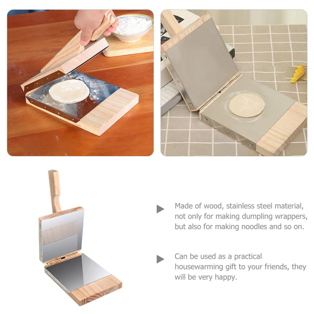 Yardwe Wooden Tortilla Press Mexican Tortillera Presser Dumpling Skin Maker Dough Presser Tool Yardwe