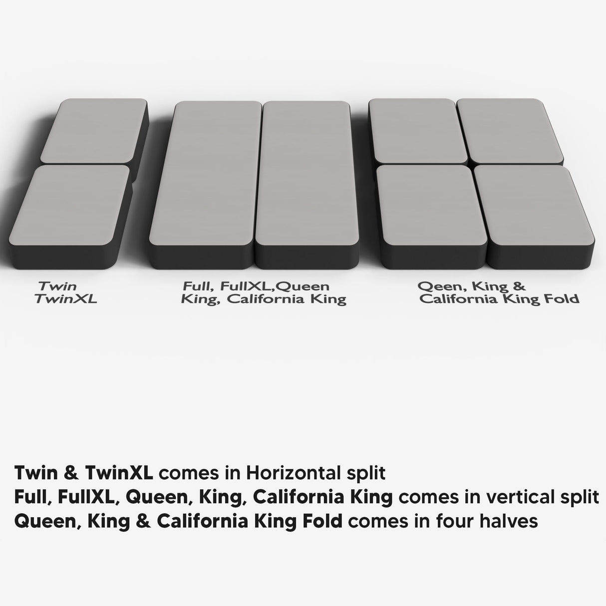 Greaton, 4-Inch Sturdy Wood Box Spring for Mattress Support - Durable and Fully Assembled, Natural Wood Foundation for King, Black Greaton