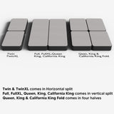 Greaton, 4-Inch Sturdy Wood Box Spring for Mattress Support - Durable and Fully Assembled, Natural Wood Foundation for King, Black Greaton