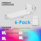 OAPRIRE LED Floating Shoe Display 6-Pack with Remote and App Controls, Music Sync Color Changing Shoe Shelf for Wall, RGB Color Changing Levitating Hanging Shoe Rack, Display Your Top Shoes OAPRIRE