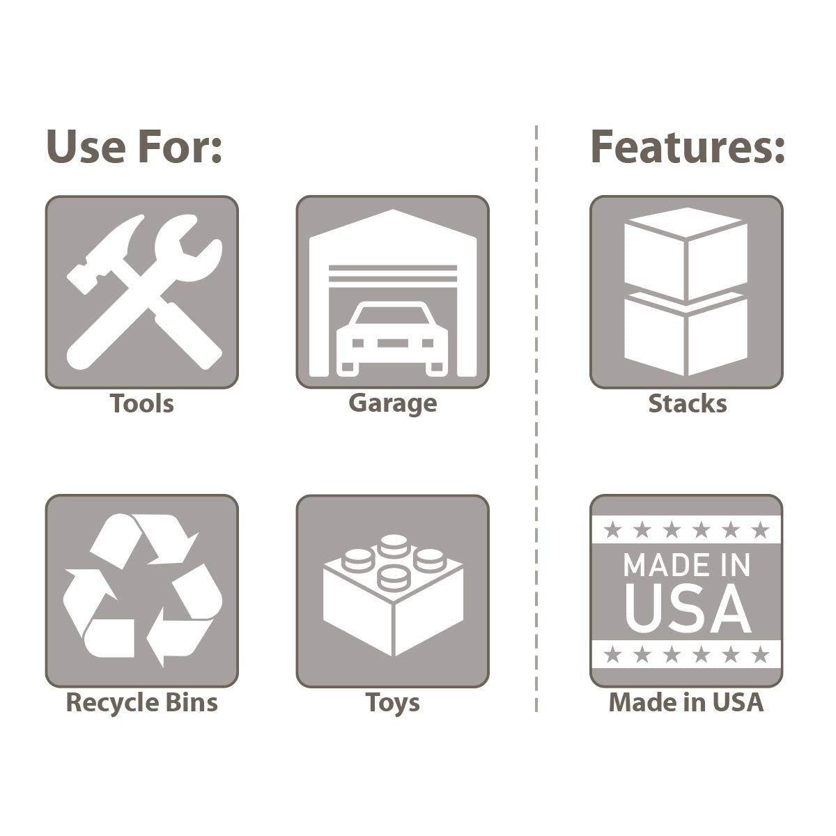 Akro-Mils 13018 Stak-N-Store Heavy Duty Stackable Open Front Plastic Storage Container Bin, (17-1/2-Inch x 16-1/2-Inch x 12-1/2-Inch), Clear, (2-Pack) Akro-Mils