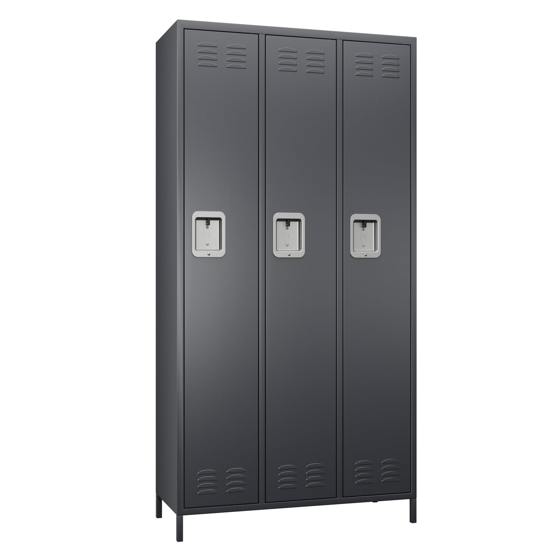 SUXXAN 3 Doors Storage Locker Combination with 6 Hooks,Industries Metal Locker for School Office Gym Home Employees Staff Sundries Room - WoodArtSupply