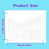 CHUNXIA Paint by Numbers Kit for Adults Beginner,2 Pack Rolled Canvas Wall Art Painting by Numbers Kit Seaside Painting Decor Packaged in a Nice Box,12x16inch(155-156) CHUNXIA
