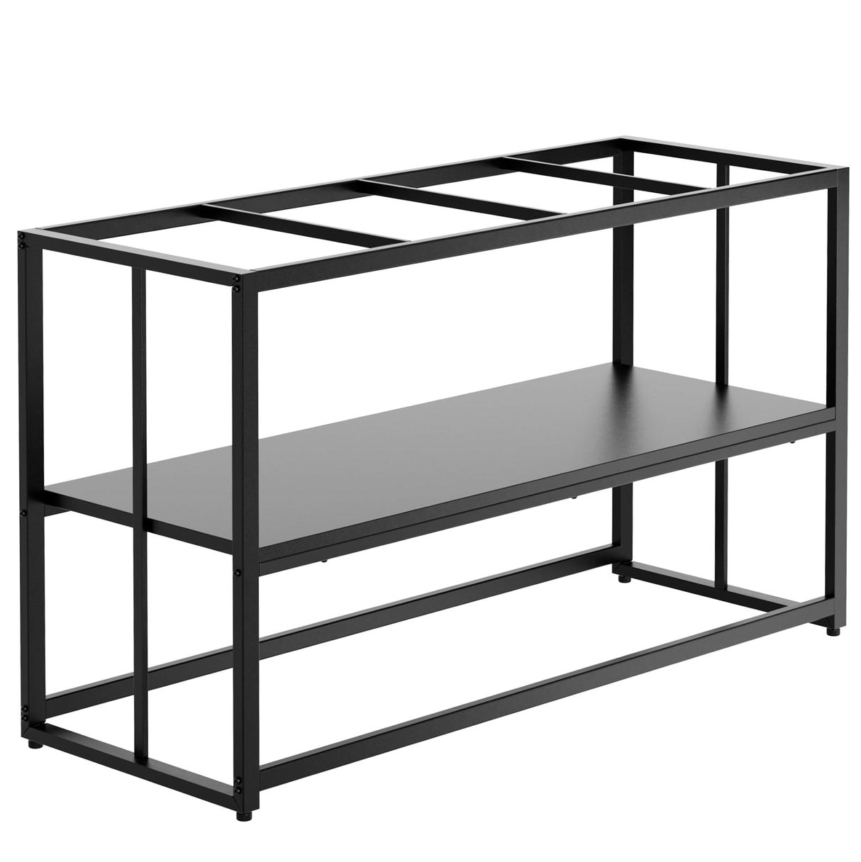 Urban Deco 55-75 Gallon Fish Tank Stand 900LBS Capacity For Aquarium Stand Metal Fish Tank Stand 48.4"x19.7"x31.5" Dual-Layer Design Terrarium Stand Ideal for Home and Office Urban Deco