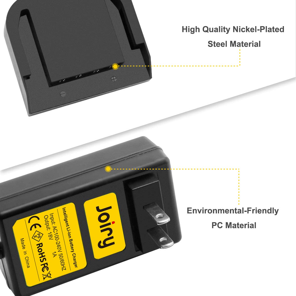 Joiry 18V Lithium Battery Charger for Ridgid R840083 R840087 R840086 R840089 AC840085 AC840086 AC840089 Joiry