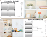 Cefrank V-Shape Under Cabinet Lighting Kit - 4pcs Sleeker 12" Dimmable LED Light Bars for Showcase Shelf Seamless Illumination - 1200lm, 12W - Pure White (6000K) Cefrank
