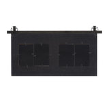 Deco 79 Wood 4 Slot Wall Photo Frame with Metal Accent, 26" x 1" x 14", Brown, SMALL SIZE Deco 79