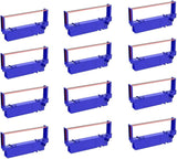 Bigger Compatible Ribbon Replacement for SP700 Printer Ribbon B/R Replacement for Star SP-700BR, RC-700BR, SP-712, SP-742 Ink Ribbon (Black and Red, 12-Pack) Bigger