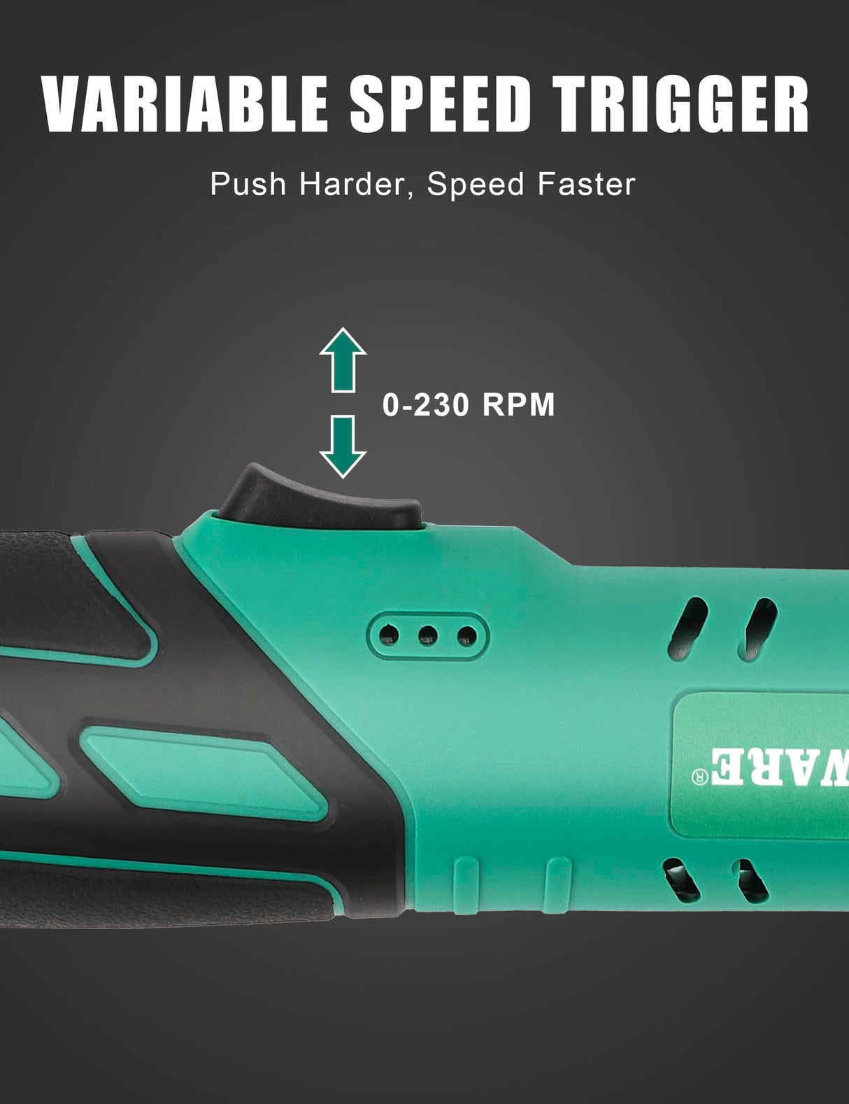 COMOWARE 3/8 Cordless Electric Ratchet Wrench Kit, 40ft-lbs Torque, 12V Power, 8 Sockets, LED Light, Fast Charger, Ergonomic Design COMOWARE