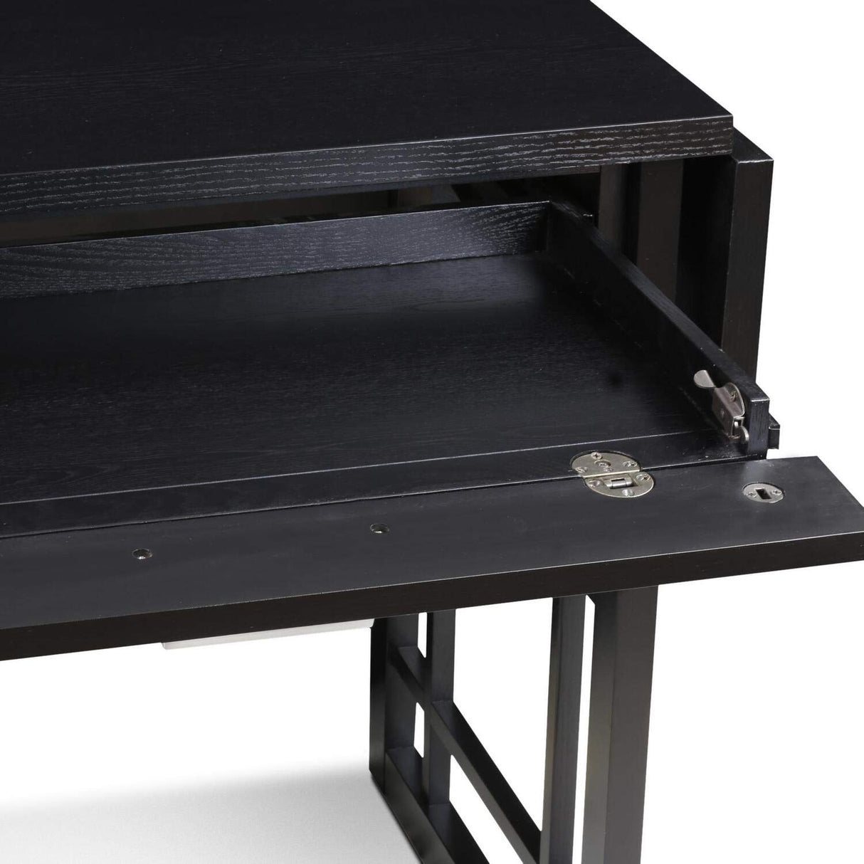 Leick Home 82420 Mission Writing Computer Desk, Drop Leaf Folding Top, Made with Solid Wood, for Home Office Workstation, Mission Oak Finish Leick Home