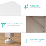 Lufeiya Small White Desk for Small Spaces, 32 Inch Kids Girls Study Writing Desks for Bedroom, Simple Modern Laptop PC Little Side Table with Storage Bag Headphone Hook, White Lufeiya