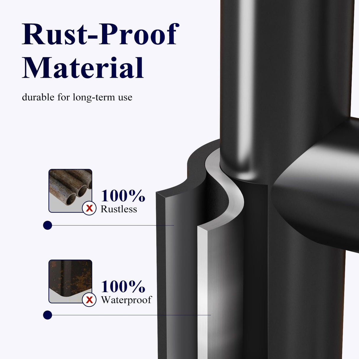 Kitsure Toilet Paper Holder Free Standing - Multifunctional & Rustless Toilet Paper Holder Stand for 4 Rolls, Anti-Slip Black Toilet Paper Holder with Shelf for Phones, Small Items, Black Kitsure