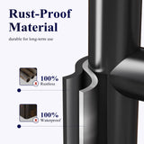 Kitsure Toilet Paper Holder Free Standing - Multifunctional & Rustless Toilet Paper Holder Stand for 4 Rolls, Anti-Slip Black Toilet Paper Holder with Shelf for Phones, Small Items, Black Kitsure