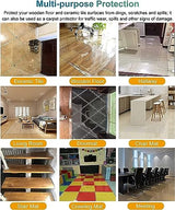 Office Chair Mat for Hardwood Floor, Table/Desk/Chair Floor Pad, Hardwood Floor Protector Mat for Hallway Entrance Kitchen Office,(140x400cm/4.6x13ft) CSNBDMBBSH