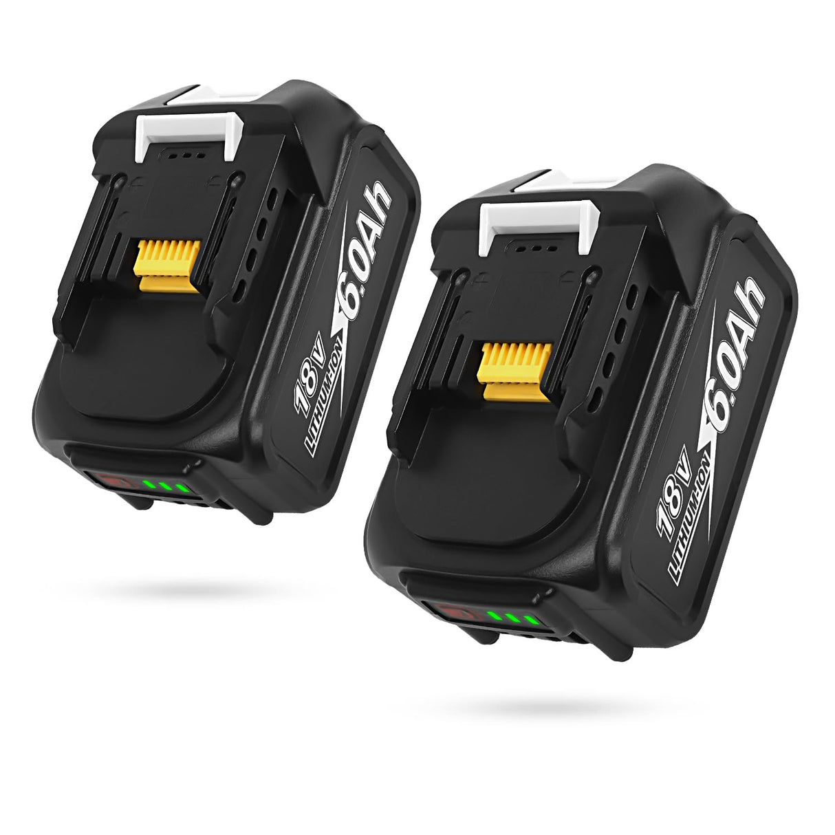 Aoasur 2 Packs 6.0Ah Powerful and Trusted Replacement for Makita 18V Battery, Compatible with Makita 18 Volt Battery BL1860, BL1850B, BL1850 Series Battery, Replacement Battery for Makita 18V Tools Aoasur