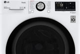 LG WM3555HWA 24 Inch Smart All In One Washer/Dryer with 2.3 cu. ft. Capacity, Wi-Fi Enabled, 14 Wash Cycles, 1400 RPM, Ventless, NeveRust Stainless Steel Drum, Quiet Operation, TrueBalance, Sensor Dry in White LG